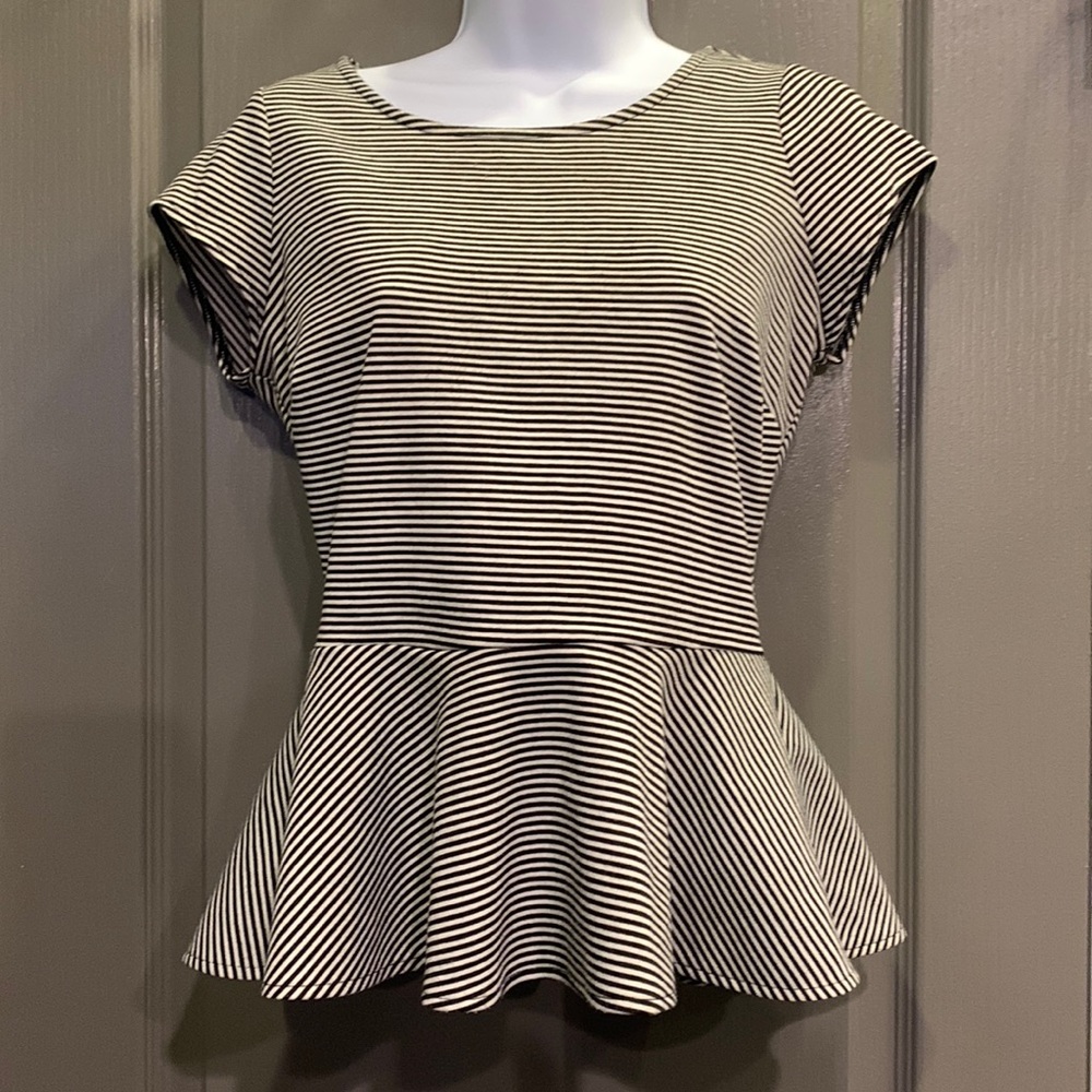 Black and white striped top by THE LIMITED-